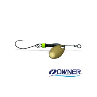 Třpytka Jigovky Classic Barbless Black - Chartreuse Body vel.2