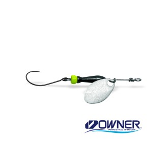 Třpytka Jigovky Classic Barbless Black - Chartreuse Body vel.2