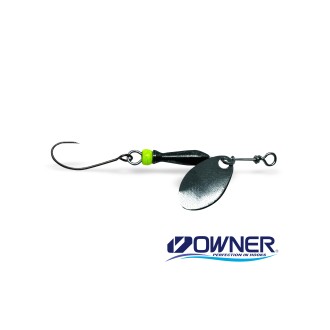 Třpytka Jigovky Classic Barbless Black - Chartreuse Body vel.2