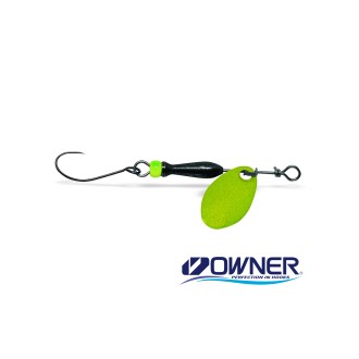 Třpytka Jigovky Classic Barbless Black - Chartreuse Body vel.2