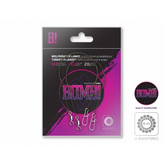 Drut wolframowy Delphin Bomb! z kręgiem i karabinkiem 2szt.