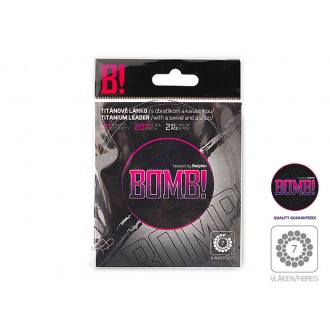 Drut tytanowy Delphin Bomb! 1x7 z kręgami i karabinkiem 2szt.