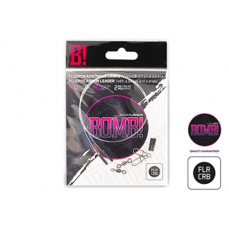 Żyłka fluorocarbonowa Delphin Bomb! z kręgiem i karabinkiem 2szt.